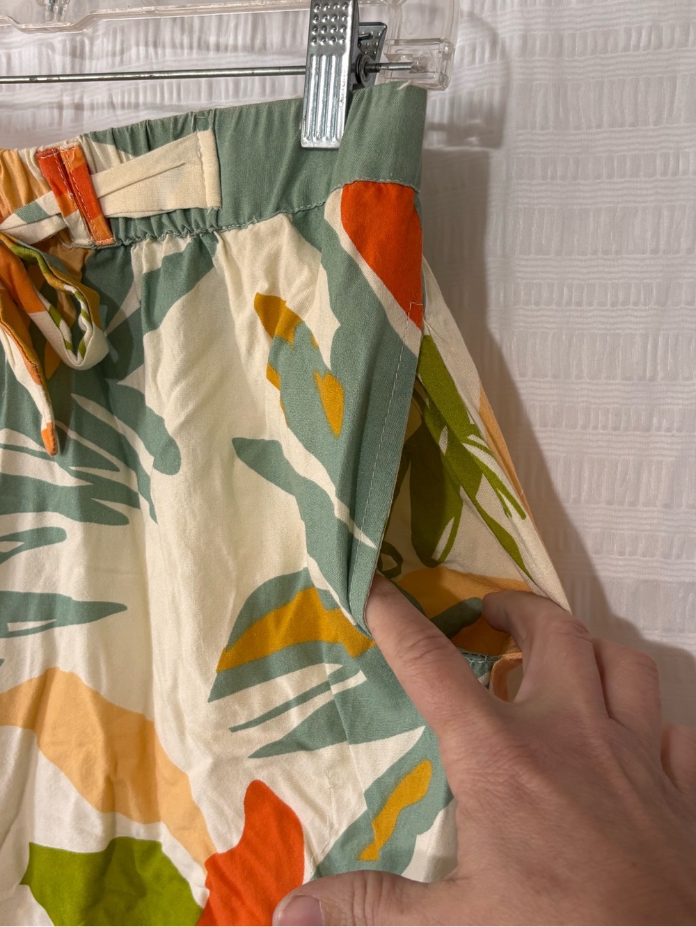 Lucky Brand Tropical Floral Wide Leg Pants Sz XL - Picture 5 of 8